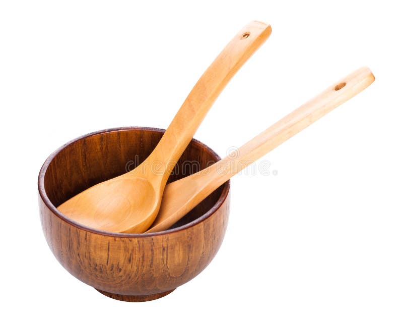 Wood bowl and spoon stock photo. Image of elegant, beautiful 23399720