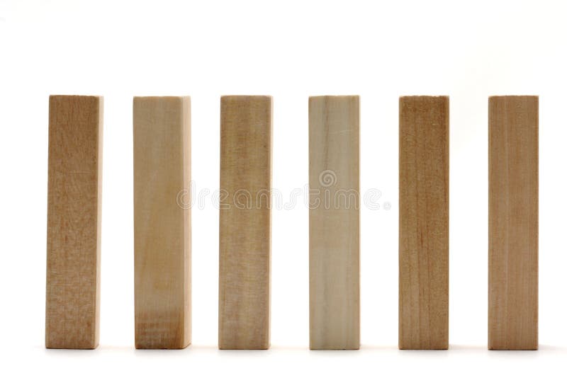 Wood bricks stock photos