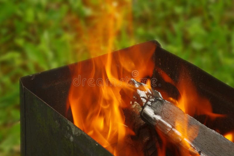 Wood burning stock image. Image of empty, grill, cook 14534753