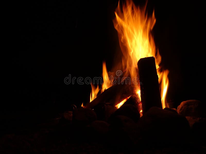 Wood burning fire stock image. Image of fire, exothermic 97105459
