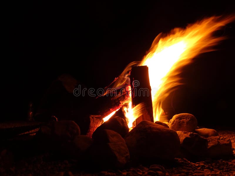 Wood burning fire stock image. Image of fire, exothermic 97105459