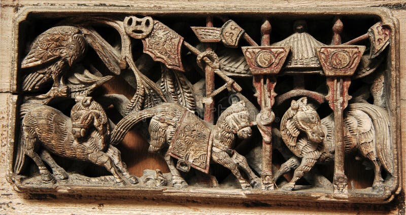 Wood carving 2 royalty free stock images