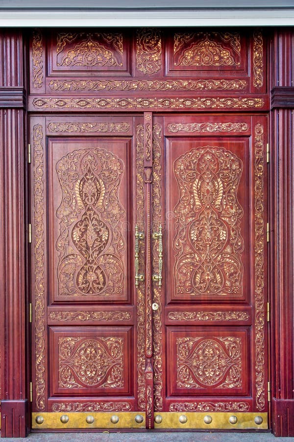 Wood carving door.