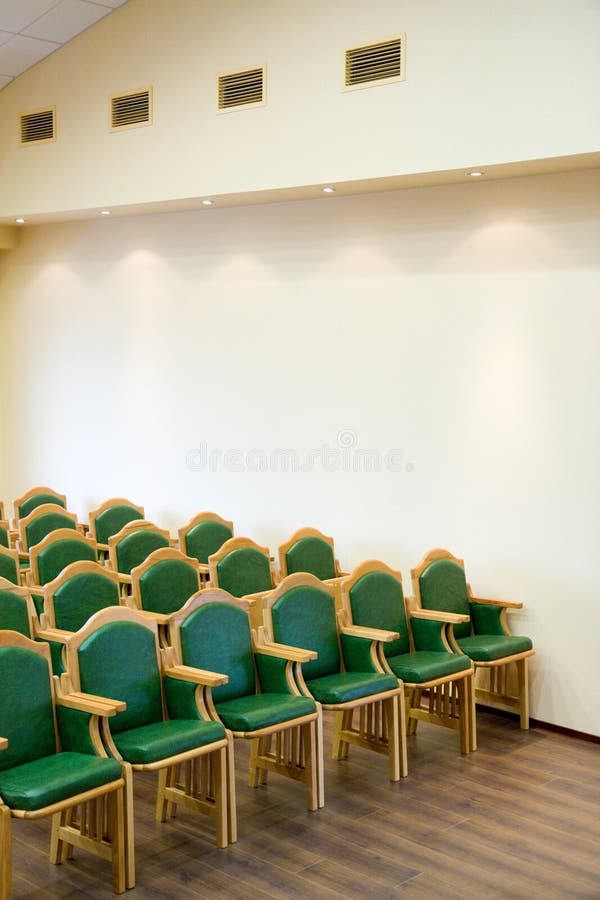 Wood Chairs Rows in Conference Hall Stock Image Image of auditorium