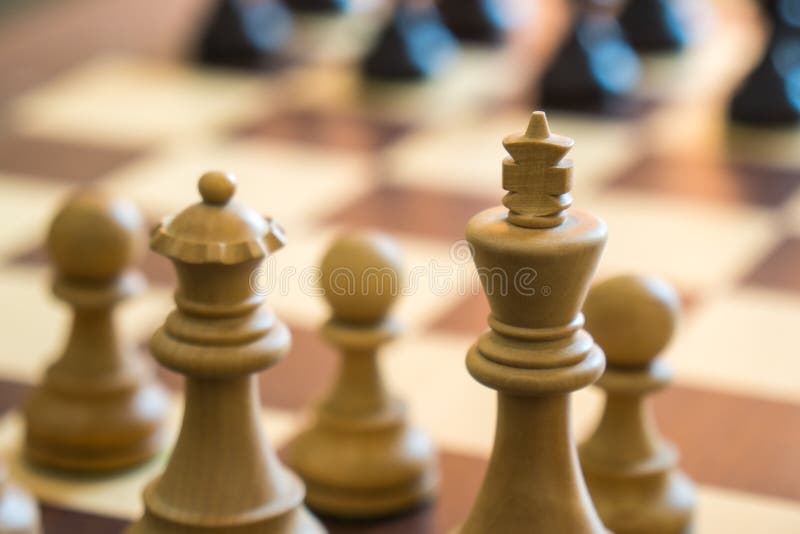 Browse Free HD Images of Wooden Chess Set In Partial Window Light