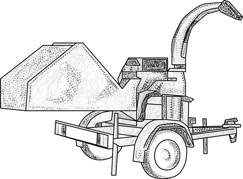 Chipper Wood Drawing Patents Sketch Coloring Page