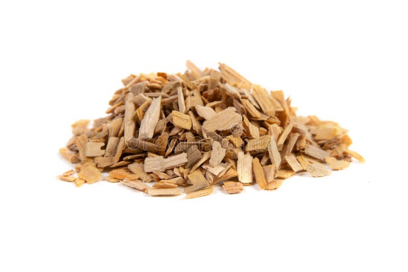 Wood Chips for Smoking Meat and Fish on White Background Stock Photo Image of nature, chip