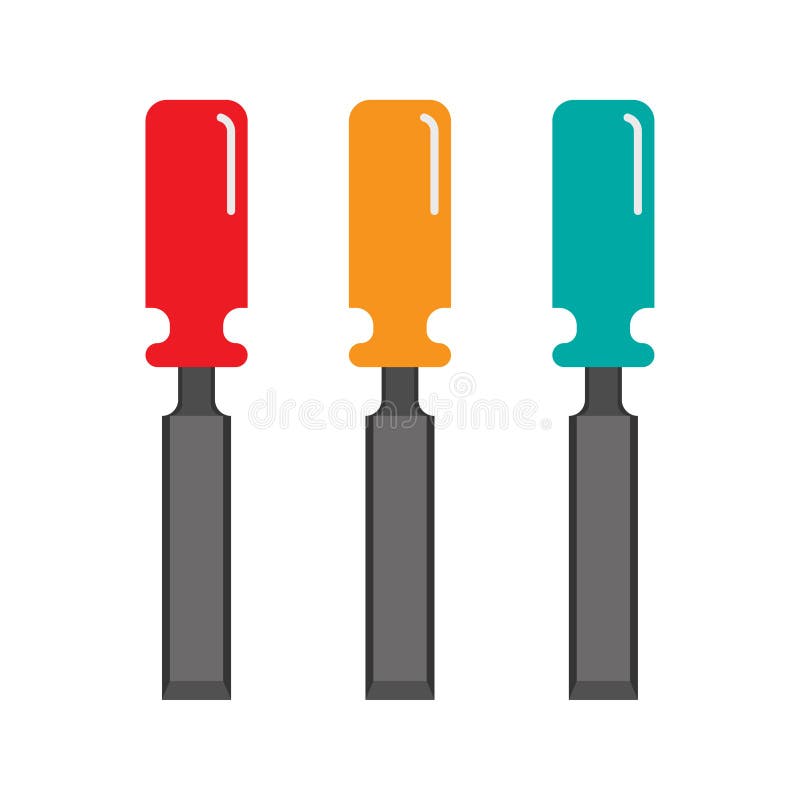 Chisel Illustration, Drawing, Engraving, Ink, Line Art, Vector Stock