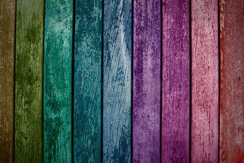 Colorful Painted Fence stock image. Image of planks, pattern - 24724509