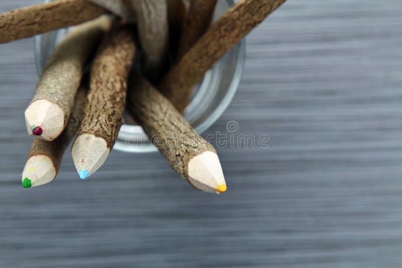 Wood color pencils stock image. Image of background, pencil 78167299