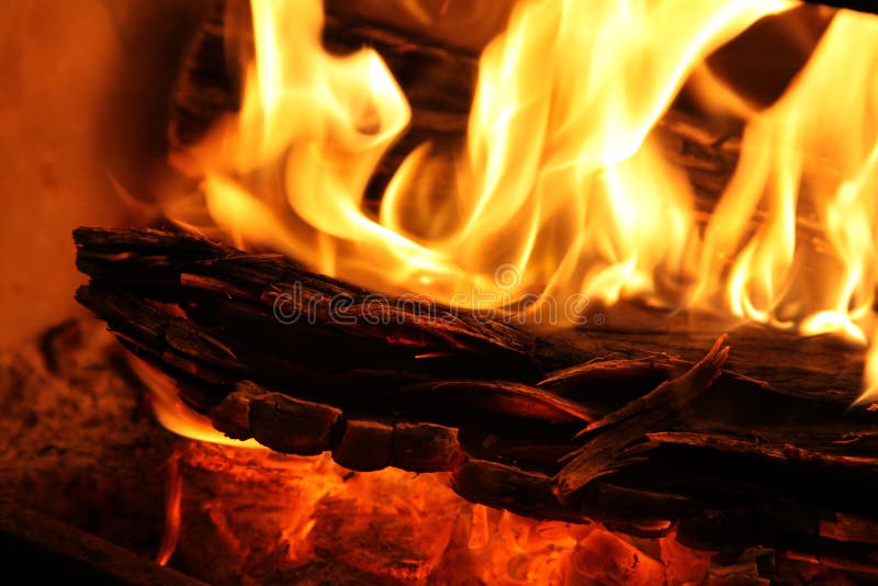 Wood fire stock images