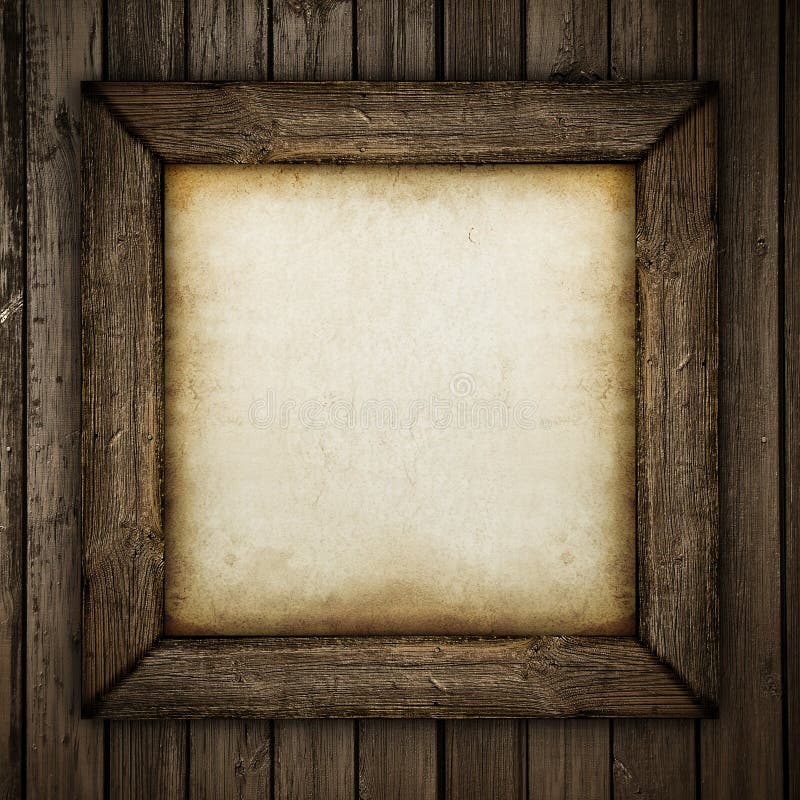 Wood frame with paper fill