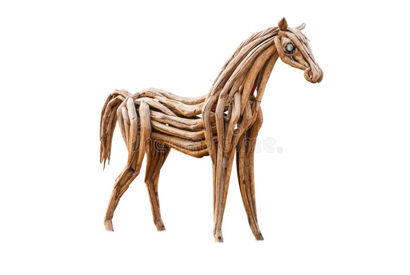 Wood Horse, Isolated stock image. Image of equine, wood 32598463