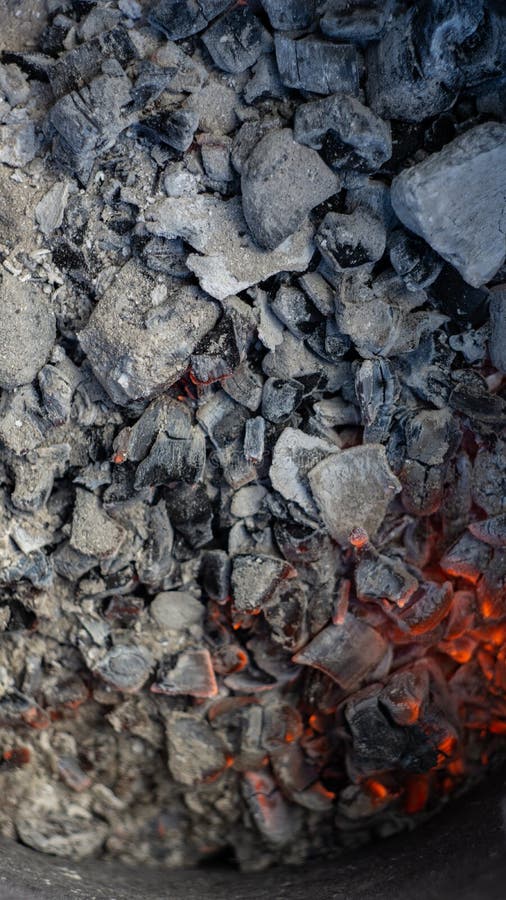 Wood Hot coals stock photo. Image of grill, flammable 164856766