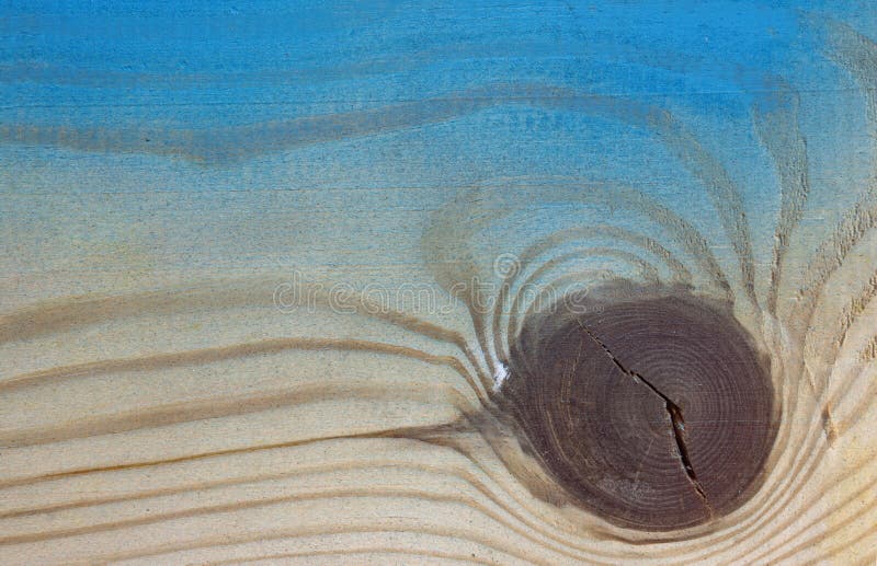 A Wood with Knot Painted with Colored Spray Paint Blue Stock Image Image of spot, detail