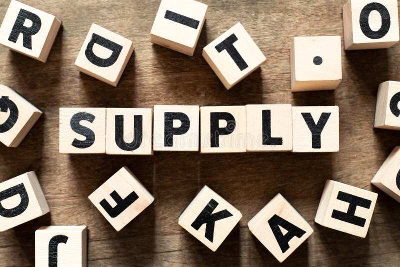 Word Supply Chain stock image. Image of texture, material 195402639