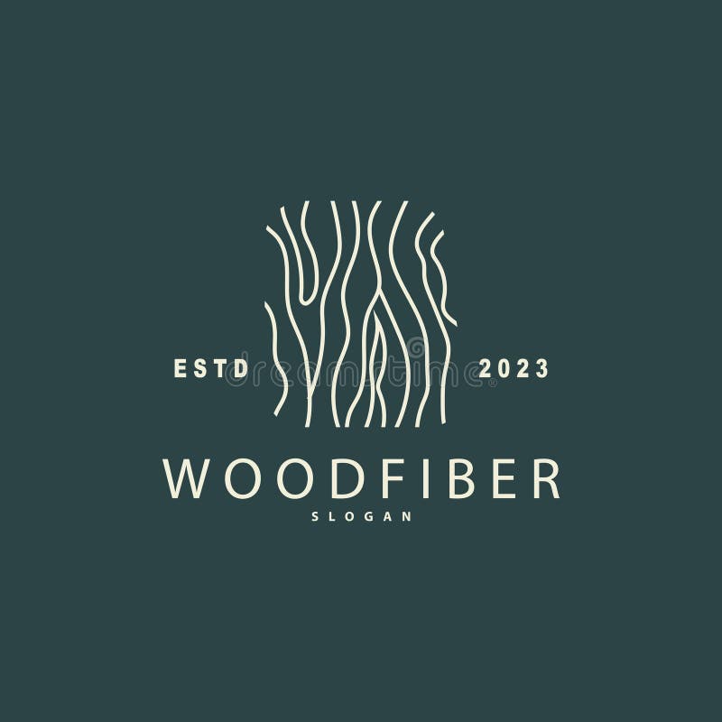 Wood Logo, Wood Fiber Bark Layer Vector, Tree Trunk Inspiration Illustration Design vector illustration