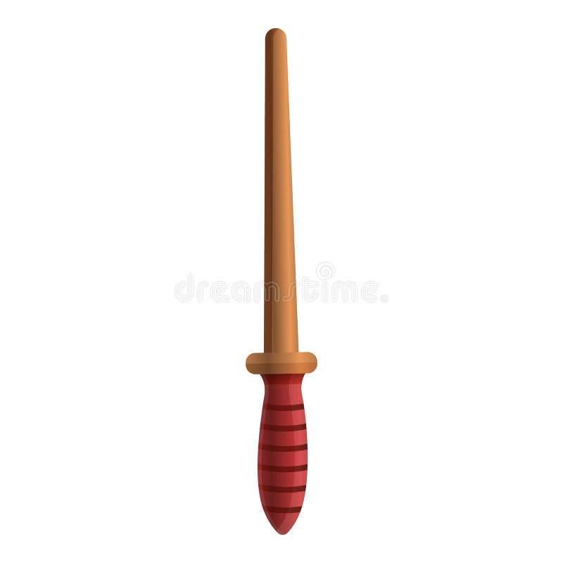 Wood magic wand icon, cartoon style royalty free illustration Wood magic wand icon, cartoon style royalty free illustration