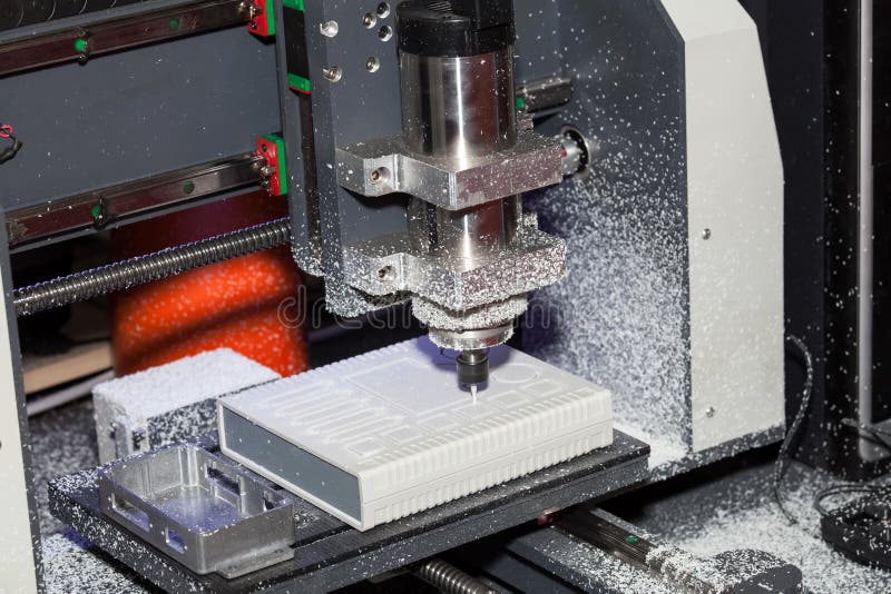 Wood Milling Machine in Action Close Up Process Stock Photo Image of