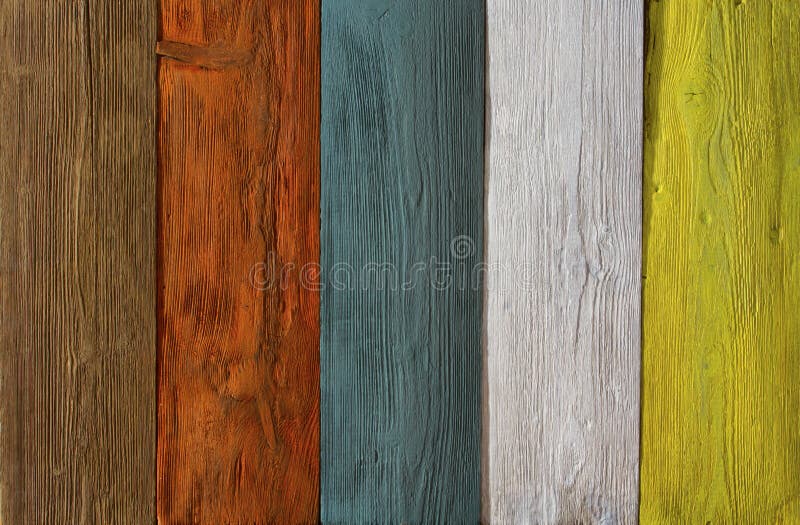 Wood plank colored texture background, painted wooden floor, wall of multicolor board