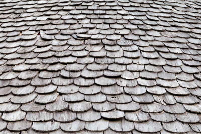 Wood roofing pattern detail