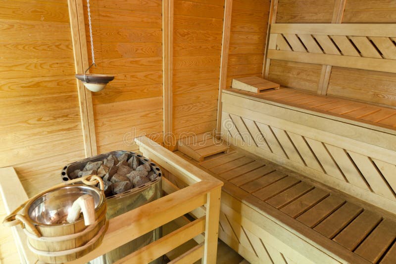 Wood sauna stock image. Image of wellbeing, therapy, healthcare 53261669
