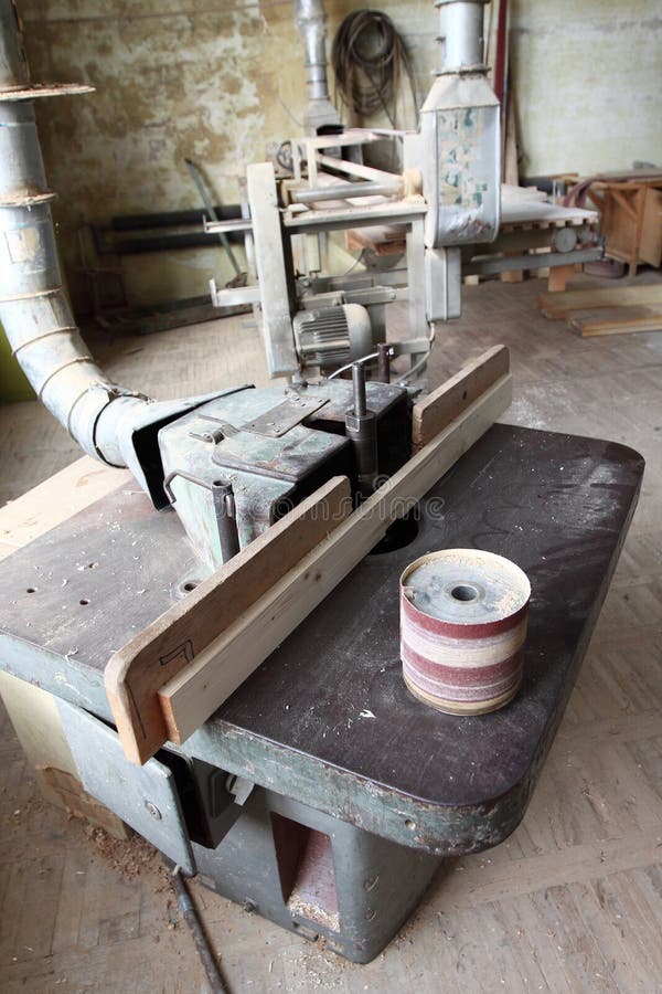 Wood shaper machine stock photo. Image of cutting, artisan - 190461448