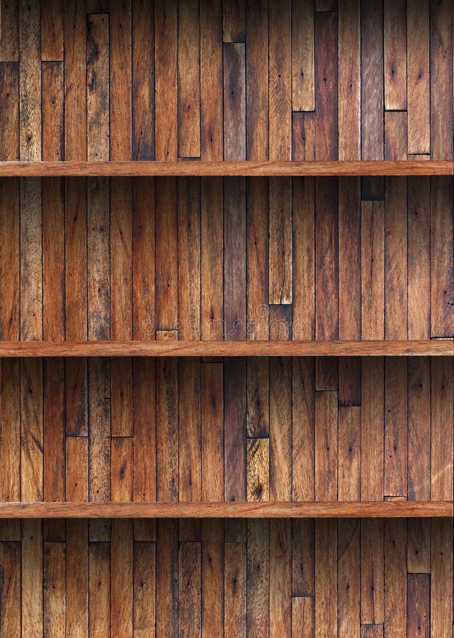 Wood shelf on wooden wall stock image. Image of decor 25652827