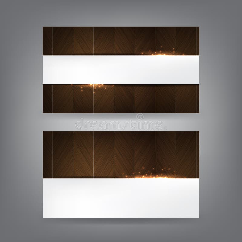 Wood and sparks theme business card template