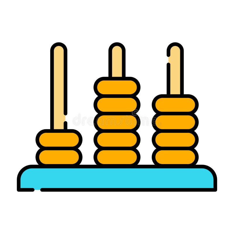 Wood stacking rings LineColor illustration vector illustration Wood stacking rings LineColor illustration vector illustration