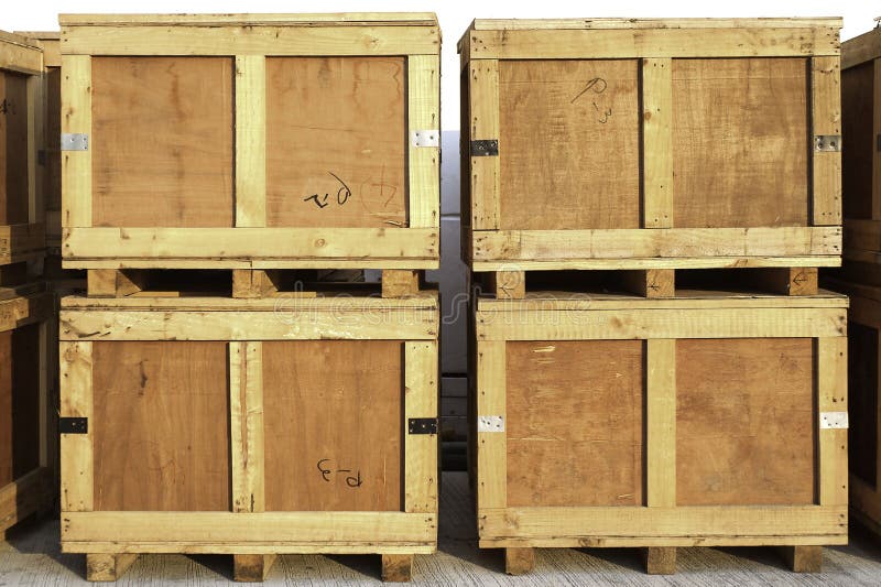 Cargo Box. Wooden Box. Stock Photo, Picture and Royalty Free Image. Image  123716795.
