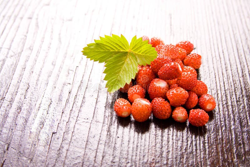 Wood strawberries stock image. Image of fragaria, dessert 14654089