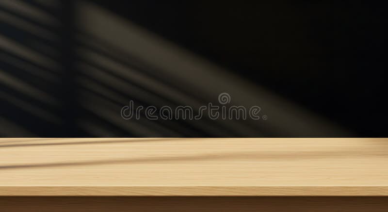 Wood Table with Shadow Background royalty free stock photography