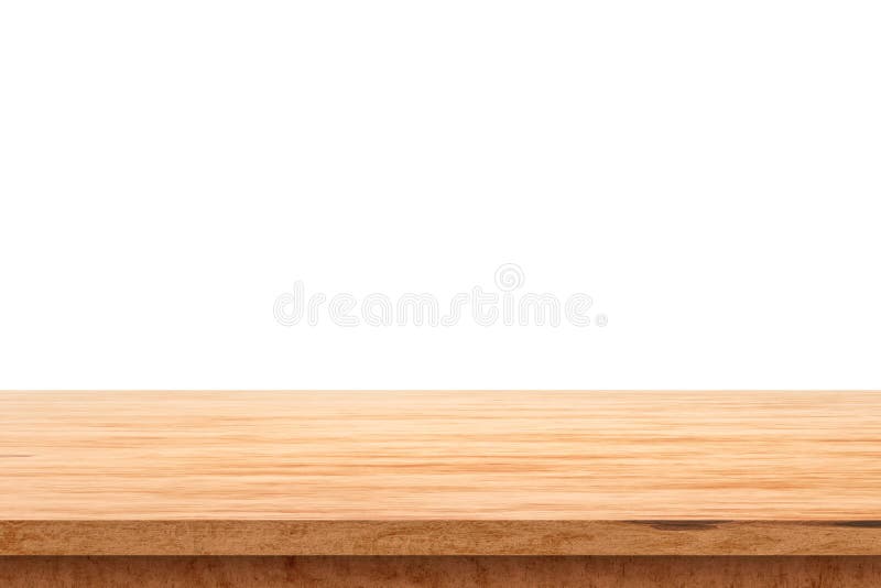 Wood Table Top On White Background With Product Display Concept Empty Wooden Table Floor 3d Rendering Stock Illustration Illustration Of Background Deck