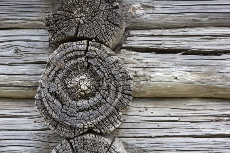 Wood texture. Fragment of old log house. Natural textured background. Rustic wooden log house stock images, royalty-free photos and pictures