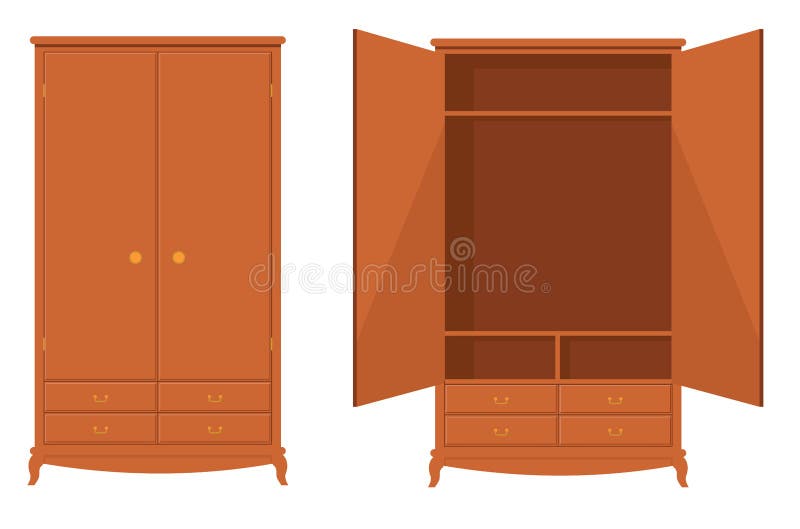 Vector set of drawer stock vector. Illustration of interior - 118713726
