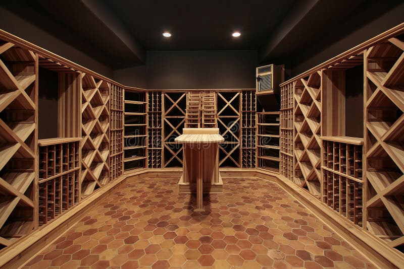 Wood wine cellar