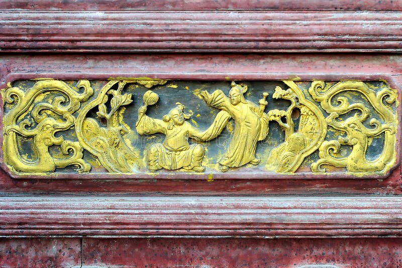 Woodcarving chino imágenes de archivo libres de regalías Woodcarving chino imágenes de archivo libres de regalías