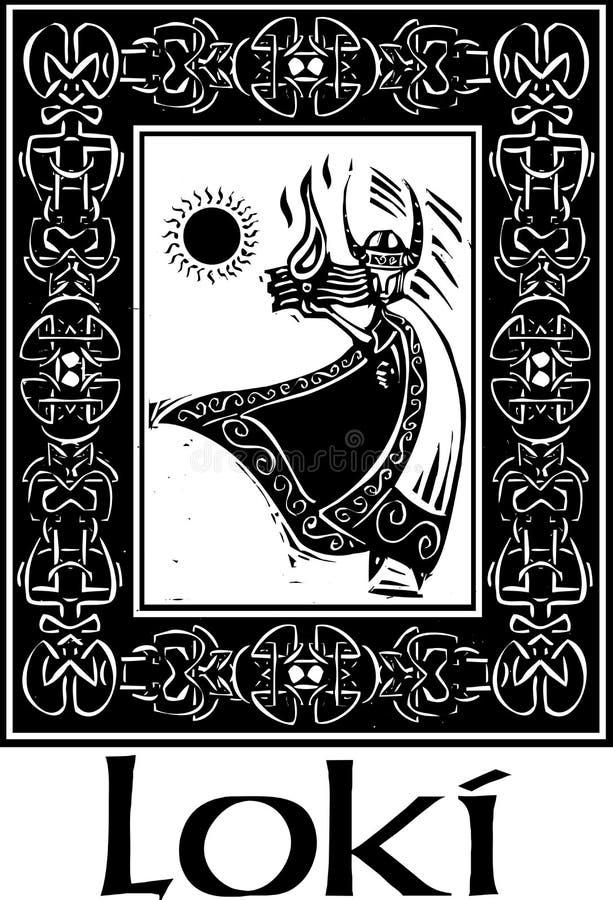 Norse mythology god Baldr. Created with Generative AI technology. Stock  Illustration