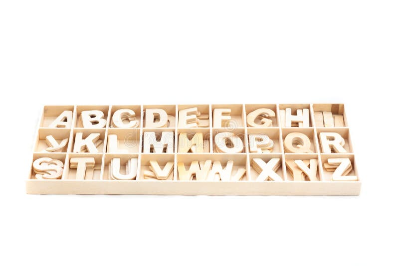 Wooden alphabets stock image. Image of alphabet, creativity 104528889