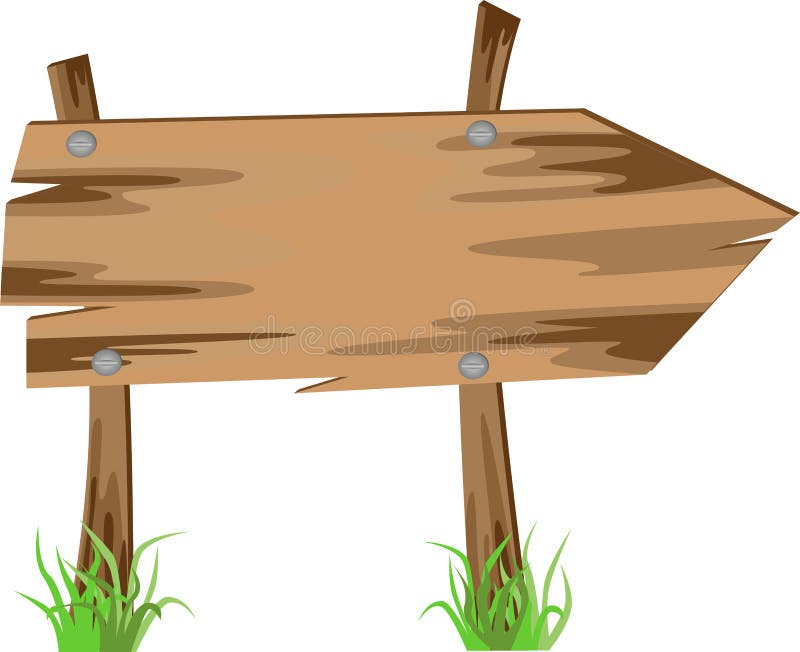 Wooden arrow, vector stock vector. Illustration of panel - 25930664