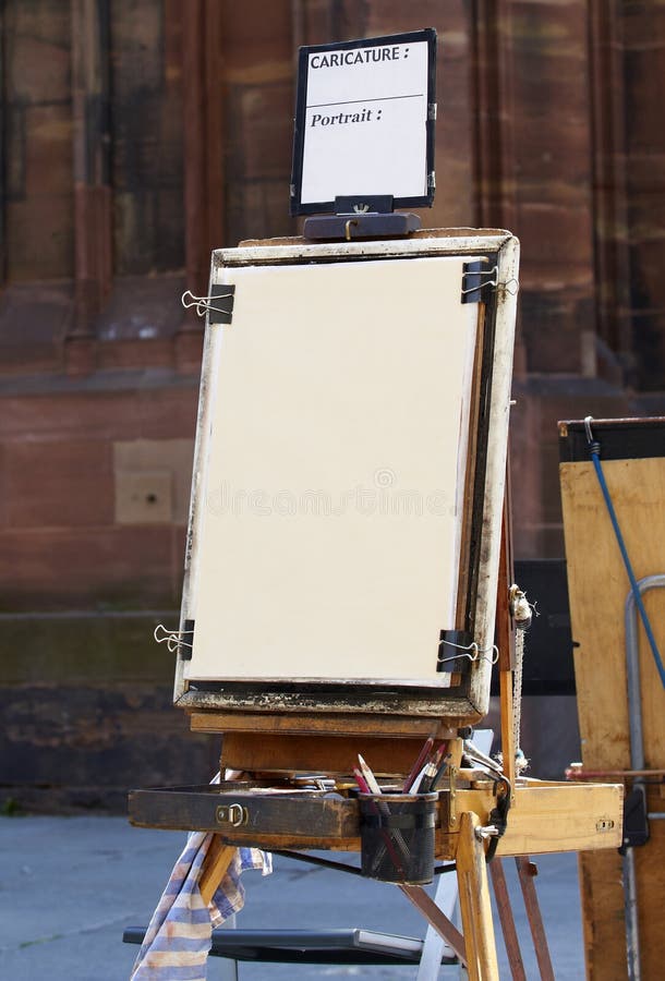 Wooden Art Easel Tool for Drawing Stock Photo Image of easel, ancient