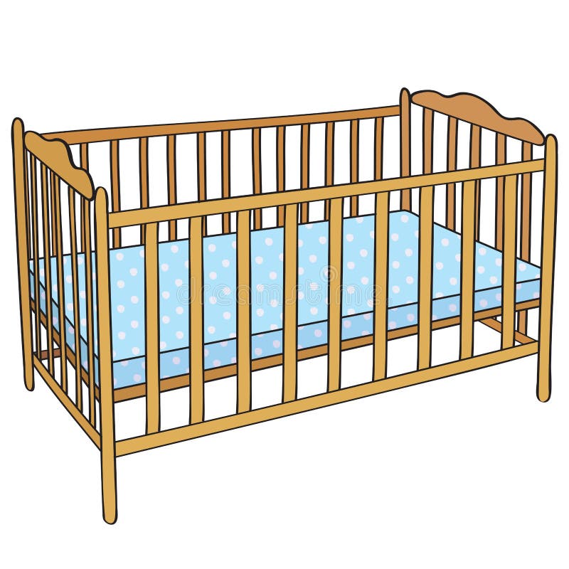Download Wooden Baby Crib Vector Illustration Stock Vector ...