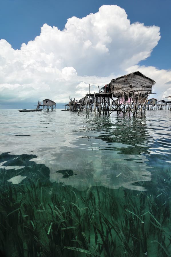 Wooden Bajau finsherman s hut