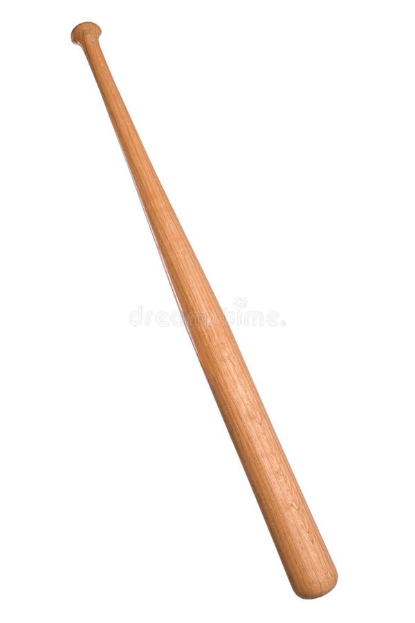 Wooden baseball bat royalty free stock photos