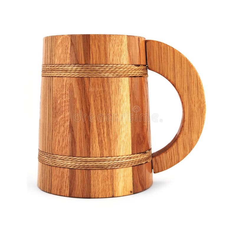 Wooden beer mug