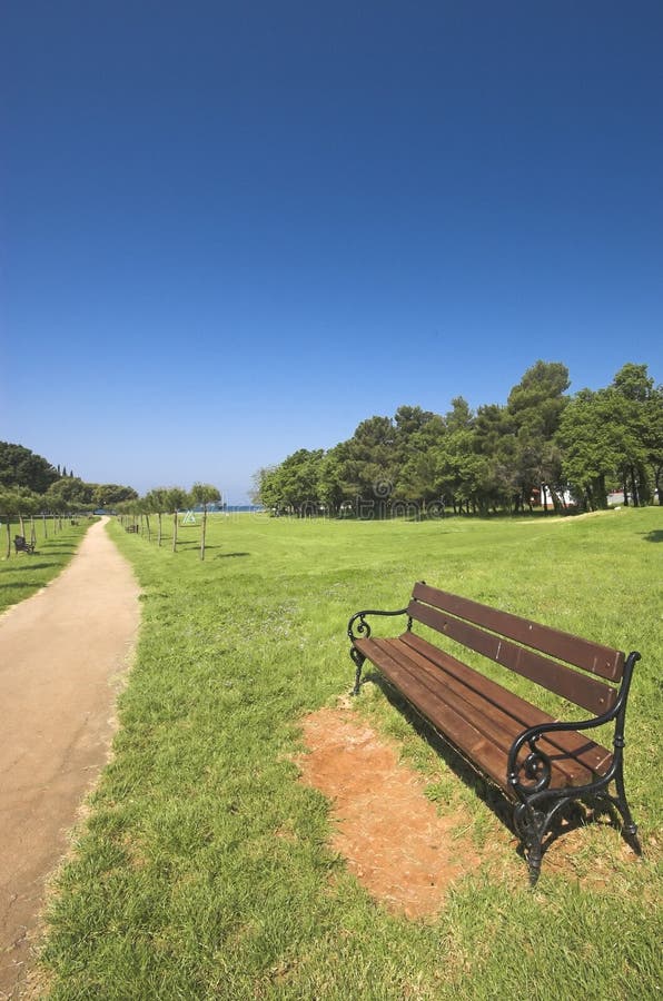 Wooden bench