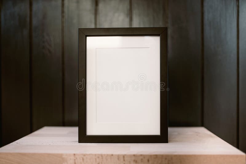 Wooden blank frame stock photo. Image of background 210419822