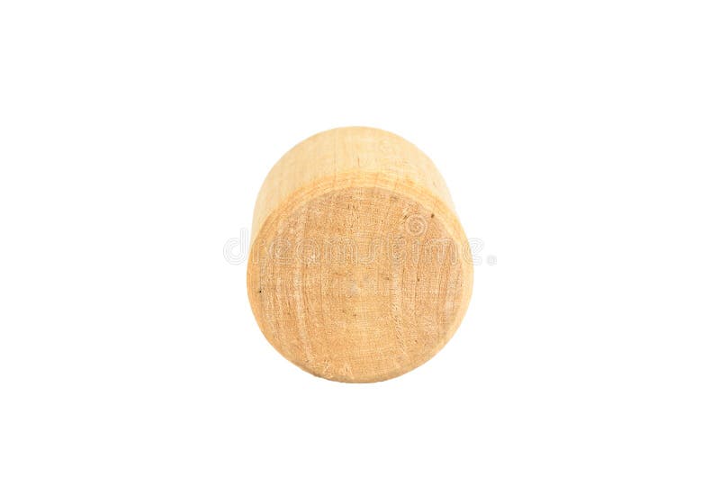 Wooden block cylinder shape stock images