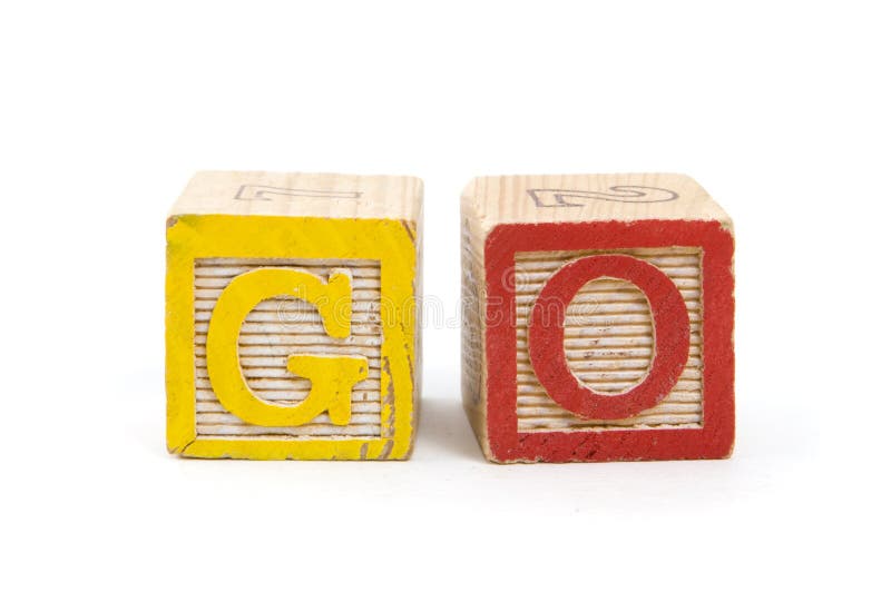Wooden Blocks Spell Go Stock Photos Free & RoyaltyFree Stock Photos